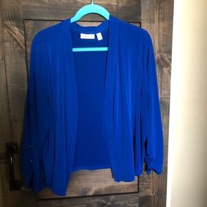 Knit shrug/topper by Susan Graver